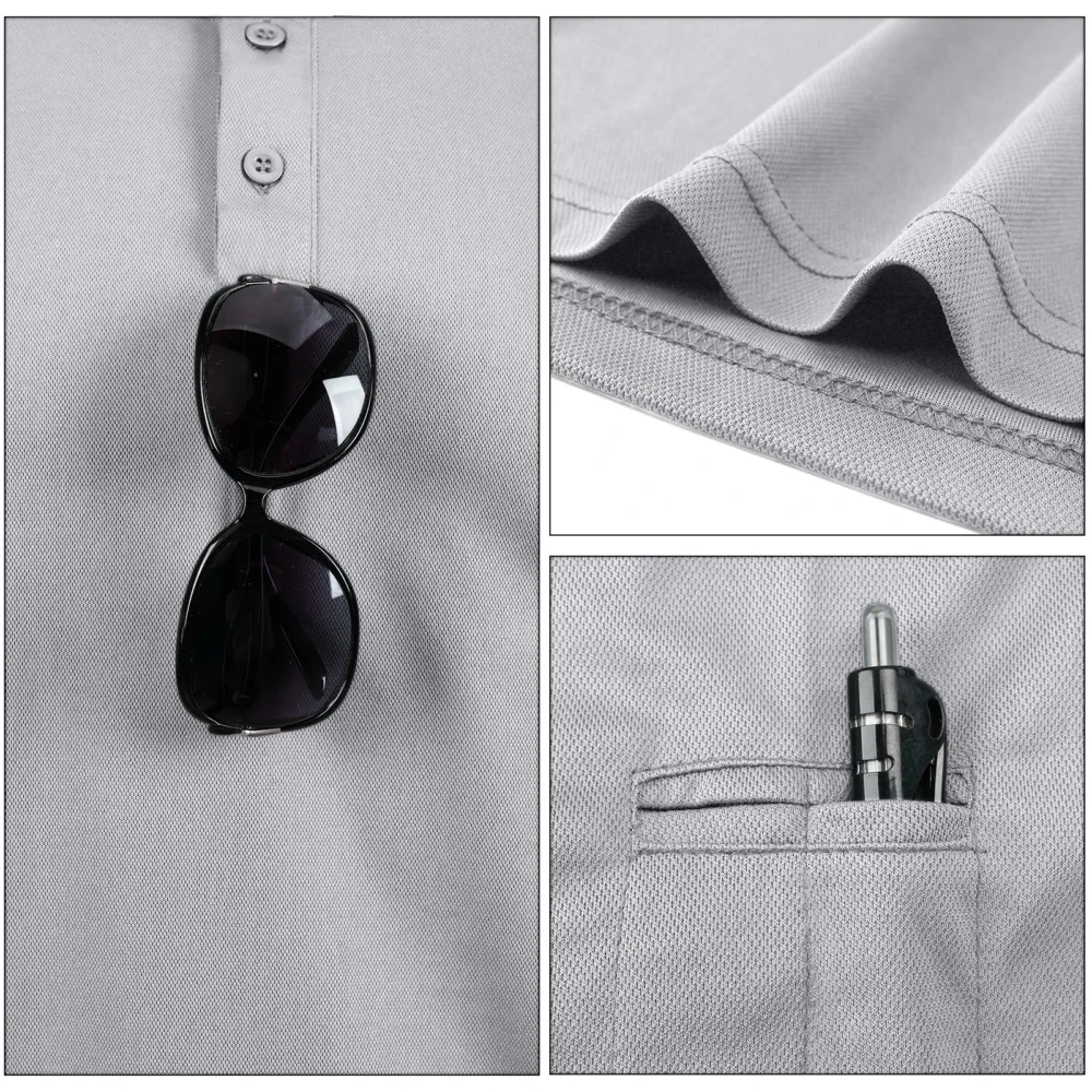 Custom Wholesale Work Uniform Polo Shirts With Printing Logo Polyester Pullover Polo T shirt for Men - Image 2