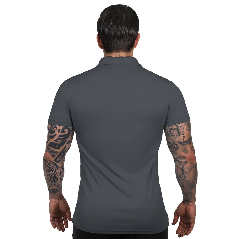 Custom Wholesale Work Uniform Polo Shirts With Printing Logo Polyester Pullover Polo T shirt for Men - Image 4