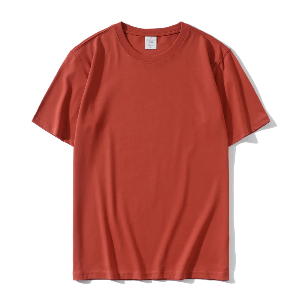 Plain T-Shirts for Men and Women in Solid Colors, 220 GSM, 100% Cotton - Image 5
