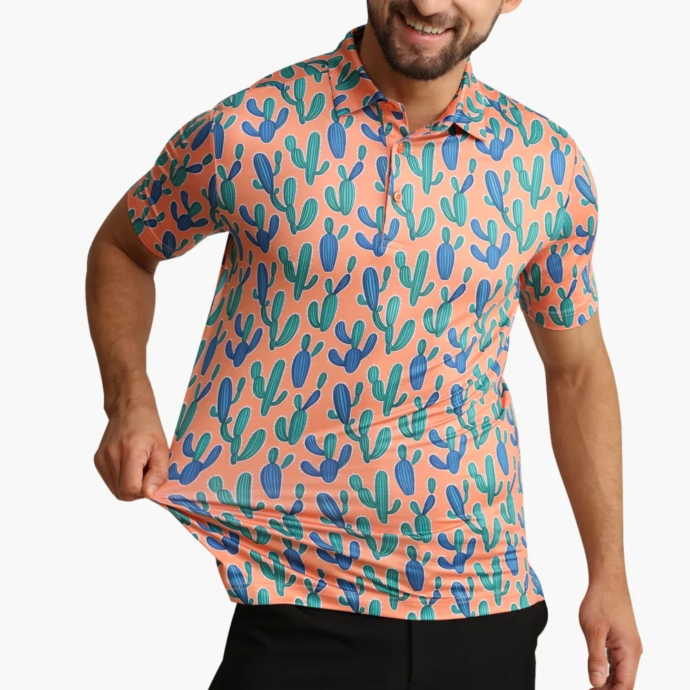 Hot Sale Moisture Wicking Soft Feel Polo Shirts Dry Fit Custom Embroidery Logo Golf Shirts Clothing Apparel - Image 5