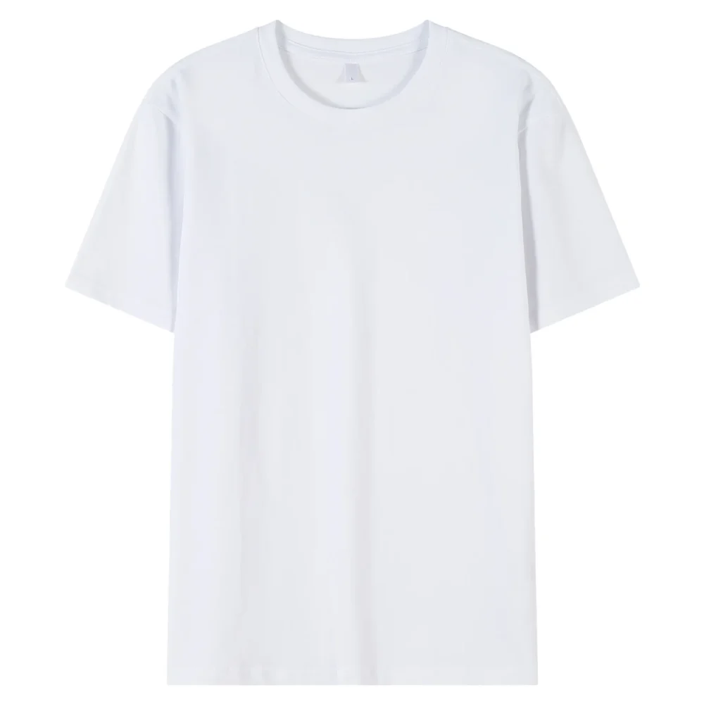 Plain T-Shirts for Men and Women in Solid Colors, 220 GSM, 100% Cotton - Image 2
