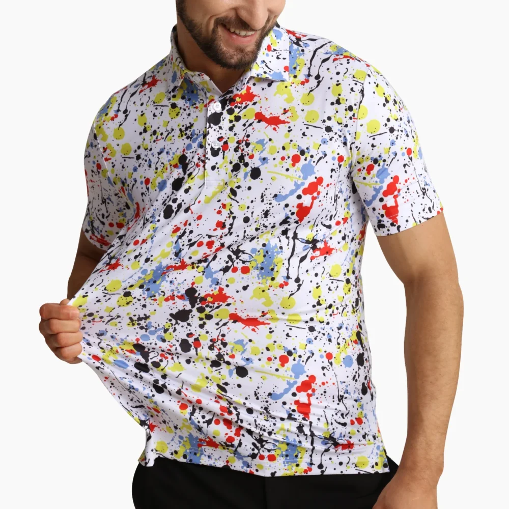 Hot Sale Moisture Wicking Soft Feel Polo Shirts Dry Fit Custom Embroidery Logo Golf Shirts Clothing Apparel - Image 6