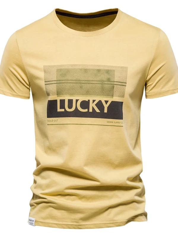 MEN'S SHORT-SLEEVED CASUAL SPORT SUMMER TOPS TEE SHIRTS MADE OF HIGH-QUALITY COTTON BY FASHION DESIGNER - Image 24