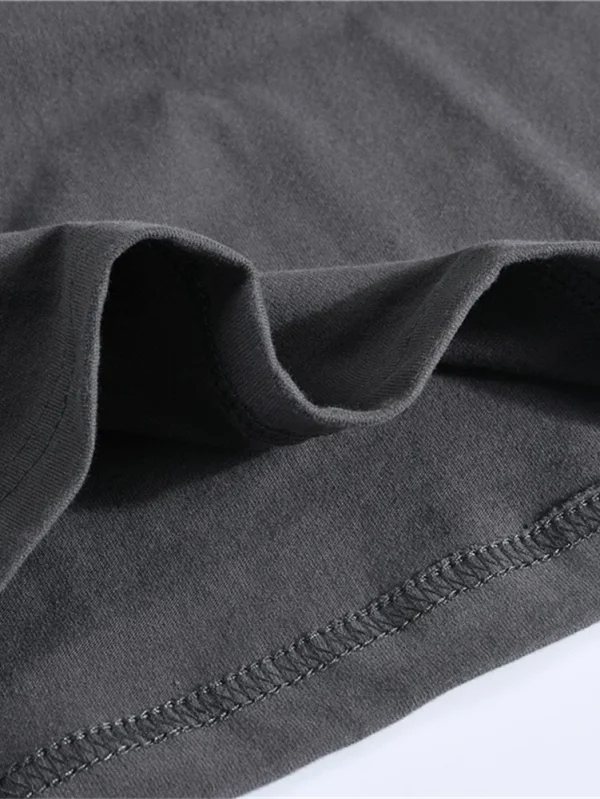 MEN'S SOLID SPRING CASUAL LONG SLEEVE T-SHIRT MADE OF 100% COTTON PREMIUM MEN'S TOPS, TRADITIONAL CLOTHING, MEN'S T-SHIRTS - Image 4