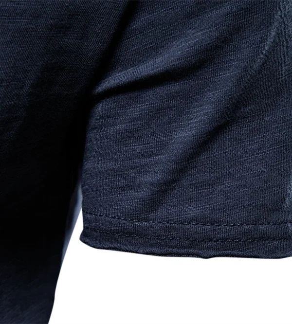 MEN'S CASUAL SOFT FITNESS T-SHIRT MADE OF 100% COTTON THIN T-SHIRTS FOR THE SUMMER HOME CLOTHES FOR MEN MEN'S O-NECK SHORT SLEEVE SOIL T-SHIRT - Image 15