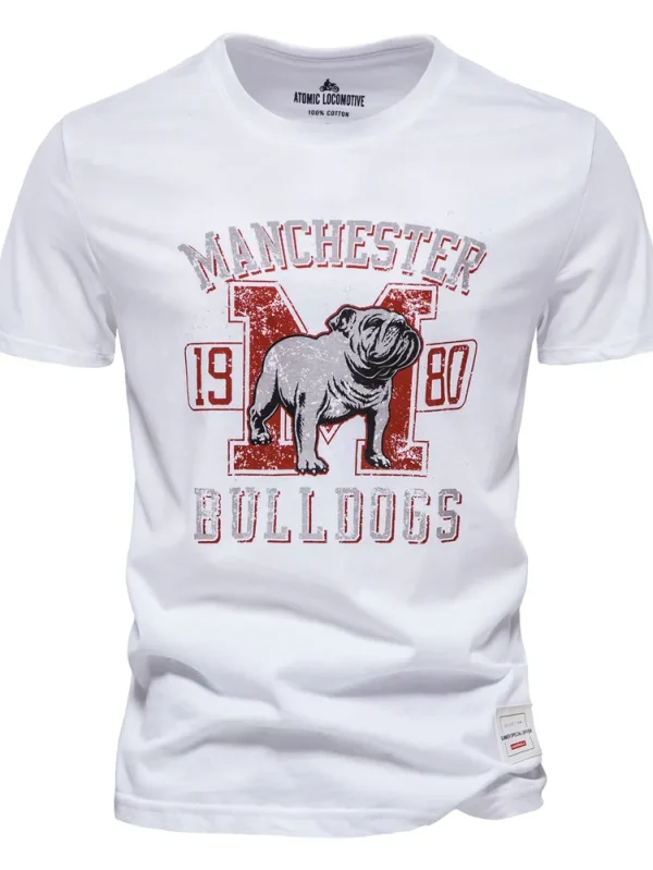 MEN'S COTTON T-SHIRT PRINTING OF BRAND QUALITY T-SHIRTS FOR MEN SUMMER MEN'S TOPS TEE SHIRT WITH SHORT SLEEVES AND A CASUAL SLIM FIT O-NECK - Image 13