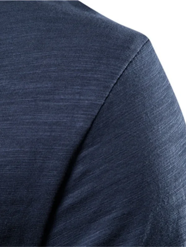 MEN'S CASUAL SOFT FITNESS T-SHIRT MADE OF 100% COTTON THIN T-SHIRTS FOR THE SUMMER HOME CLOTHES FOR MEN MEN'S O-NECK SHORT SLEEVE SOIL T-SHIRT - Image 2