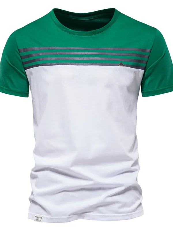 MEN'S SHORT-SLEEVED CASUAL SPORT SUMMER TOPS TEE SHIRTS MADE OF HIGH-QUALITY COTTON BY FASHION DESIGNER - Image 45