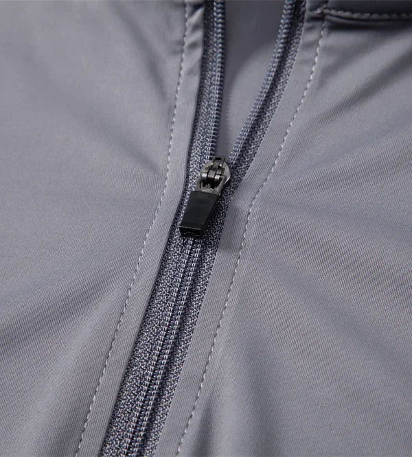 MEN'S LONG-SLEEVED, SOLID-COLOR ZIPPER OUTDOOR SHIRT WITH UPF100+ SUN PROTECTION QUICK-DRY STAND COLLAR T-SHIRTS - Image 16