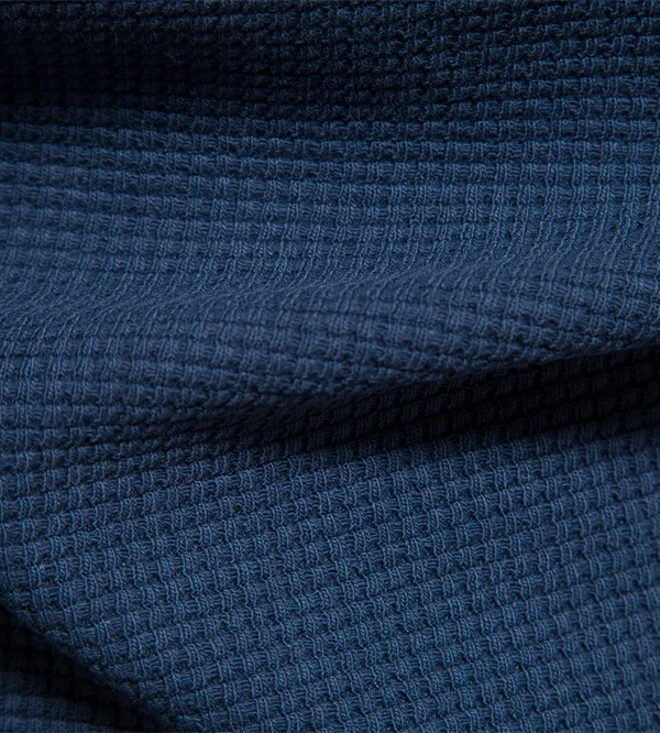 MEN'S WAFFLE COTTON SOLID COLOR T-SHIRT MEN'S SINGLE POCKET LONG SLEEVE BASIC BREATHABLE TOPS FOR AUTUMN - Image 15