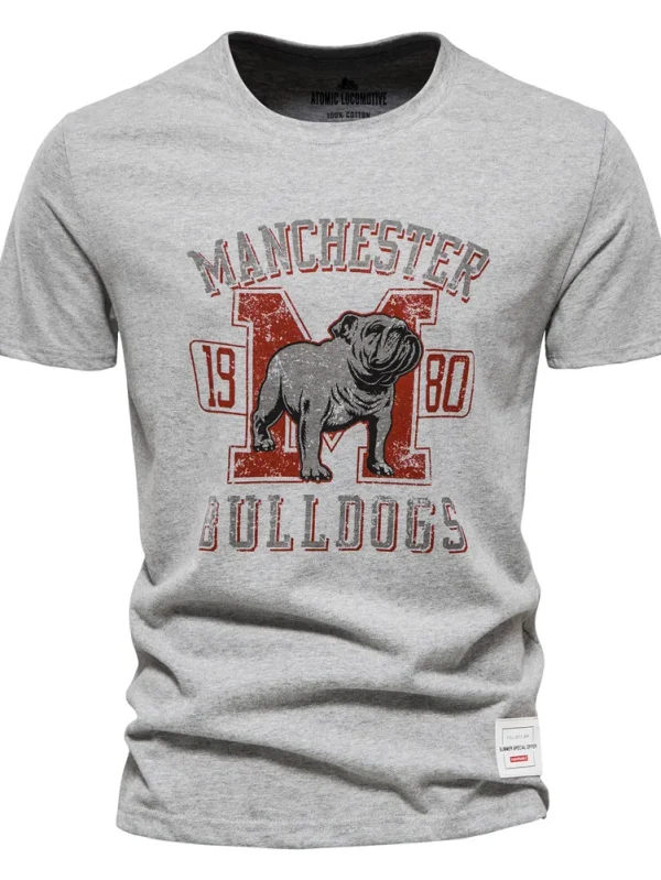 MEN'S COTTON T-SHIRT PRINTING OF BRAND QUALITY T-SHIRTS FOR MEN SUMMER MEN'S TOPS TEE SHIRT WITH SHORT SLEEVES AND A CASUAL SLIM FIT O-NECK - Image 36