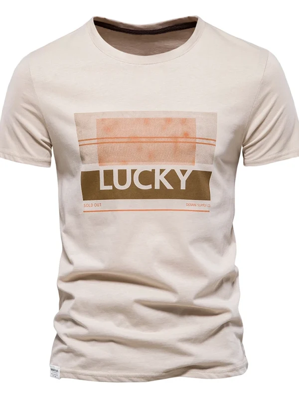 MEN'S SHORT-SLEEVED CASUAL SPORT SUMMER TOPS TEE SHIRTS MADE OF HIGH-QUALITY COTTON BY FASHION DESIGNER - Image 25
