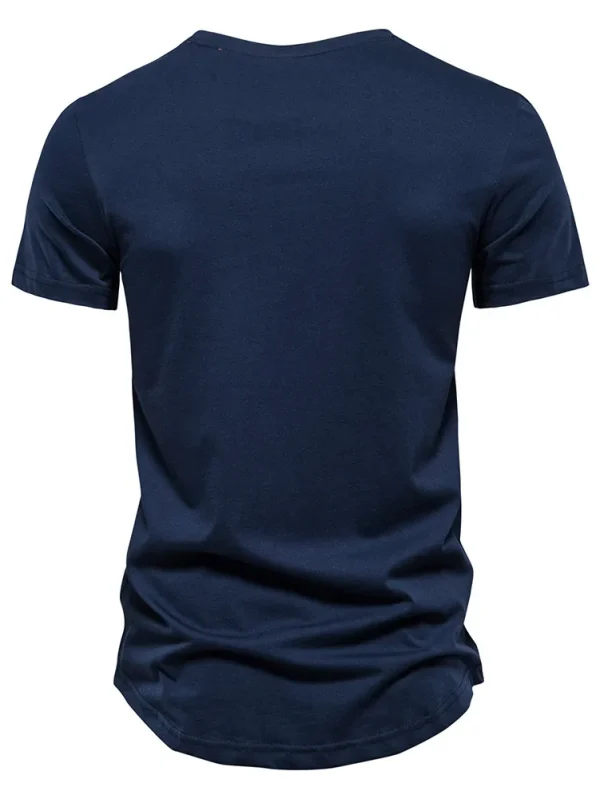 MEN'S NEW SUMMER COTTON SHORT-SLEEVED O-NECK TOPS TEE SHIRTS MEN'S FASHION PRINTED CASUAL STREETWEAR T-SHIRTS - Image 6