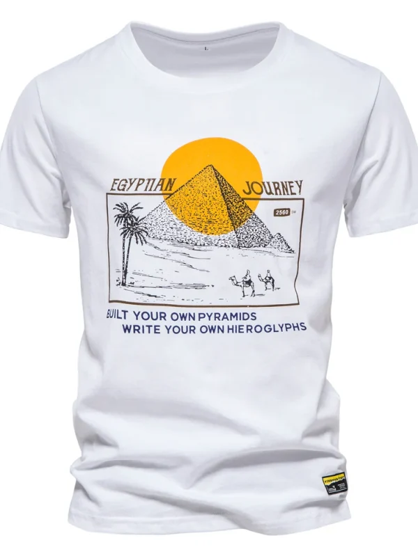 MEN'S COTTON T-SHIRT PRINTING OF BRAND QUALITY T-SHIRTS FOR MEN SUMMER MEN'S TOPS TEE SHIRT WITH SHORT SLEEVES AND A CASUAL SLIM FIT O-NECK - Image 37