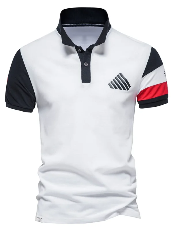MEN'S CASUAL SOCIAL SHORT-SLEEVED FASHION SUMMER TOPS TEES MEN'S CLOTHING MEN'S HIGH-QUALITY COTTON SPORT POLO SHIRT - Image 18
