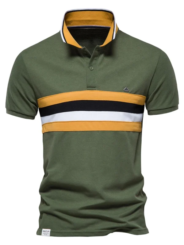 MEN'S CASUAL SOCIAL SHORT-SLEEVED FASHION SUMMER TOPS TEES MEN'S CLOTHING MEN'S HIGH-QUALITY COTTON SPORT POLO SHIRT - Image 14