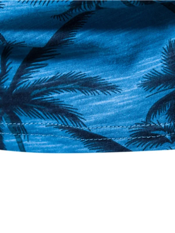 MEN'S O-NECK CASUAL HIGH QUALITY BEACH T-SHIRTS IN THE HAWAIIAN STYLE: NEW SUMMER 100% COTTON PRINTED TOP TEES FOR MEN - Image 4