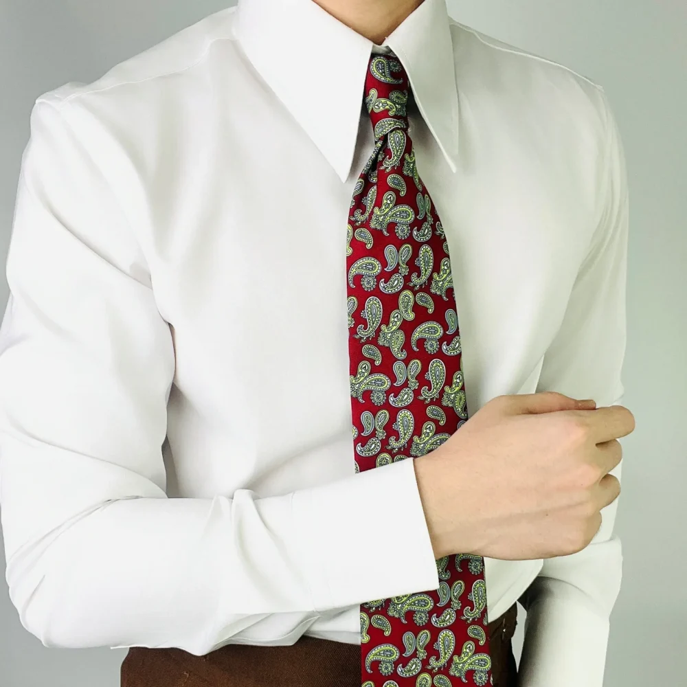 High-quality, wrinkle-free, long-sleeved, slim-fitting, business casual, vintage office wear men's shirts for 2025 - Image 2