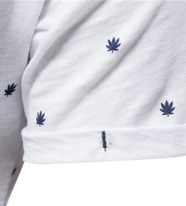 MEN'S SHORT-SLEEVED T-SHIRT WITH DOT PRINT MEN'S CASUAL T-SHIRTS WITH AN O-NECK MADE OF 100% COTTON NEW SUMMER CLOTHING FOR MEN'S TOPS - Image 10
