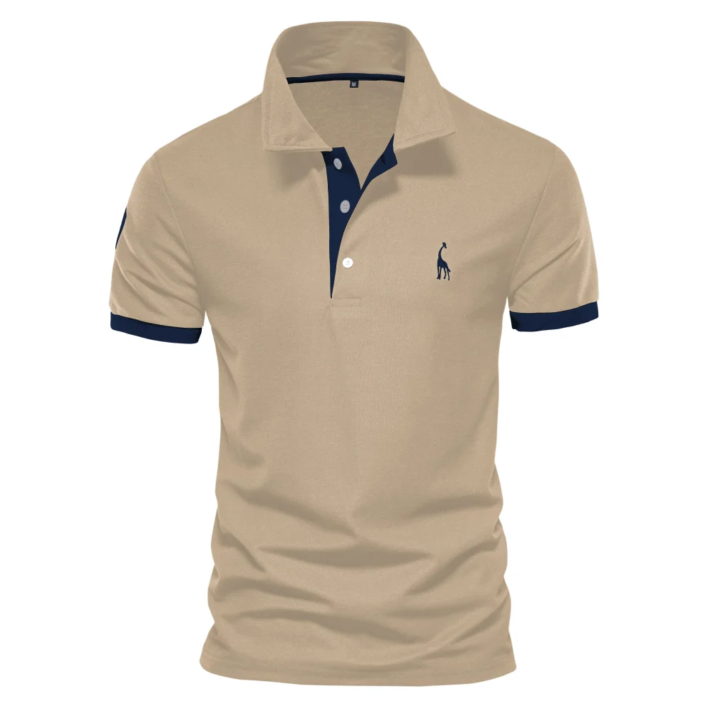 Men's Casual Solid Color Slim Fit Embroidered 35% Cotton Polo Shirts New Summer Fashion Brand Men's Apparel - Image 11