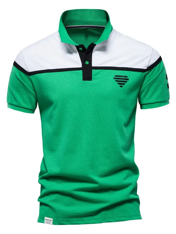 MEN'S CASUAL SOCIAL SHORT-SLEEVED FASHION SUMMER TOPS TEES MEN'S CLOTHING MEN'S HIGH-QUALITY COTTON SPORT POLO SHIRT - Image 10