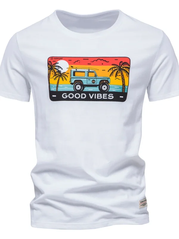 MEN'S COTTON T-SHIRT PRINTING OF BRAND QUALITY T-SHIRTS FOR MEN SUMMER MEN'S TOPS TEE SHIRT WITH SHORT SLEEVES AND A CASUAL SLIM FIT O-NECK - Image 18