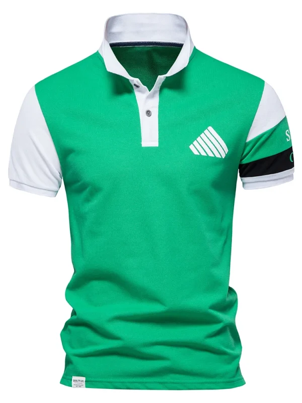 MEN'S CASUAL SOCIAL SHORT-SLEEVED FASHION SUMMER TOPS TEES MEN'S CLOTHING MEN'S HIGH-QUALITY COTTON SPORT POLO SHIRT - Image 16