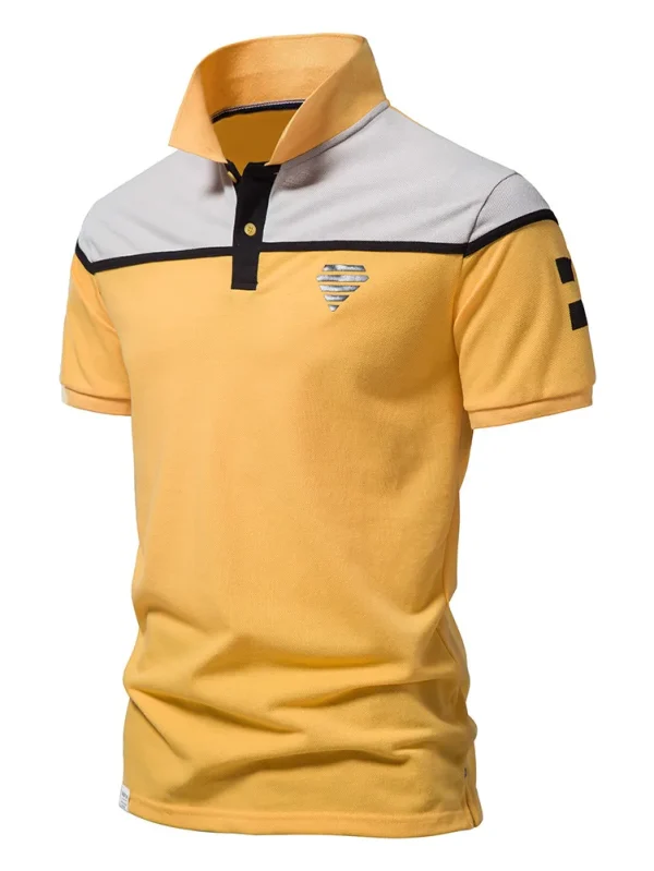 MEN'S CASUAL SOCIAL SHORT-SLEEVED FASHION SUMMER TOPS TEES MEN'S CLOTHING MEN'S HIGH-QUALITY COTTON SPORT POLO SHIRT - Image 6