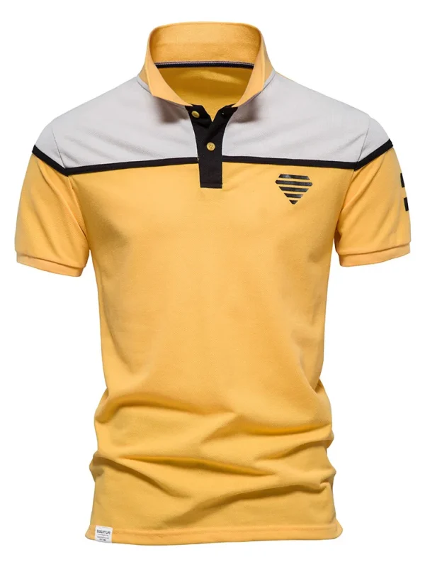 MEN'S CASUAL SOCIAL SHORT-SLEEVED FASHION SUMMER TOPS TEES MEN'S CLOTHING MEN'S HIGH-QUALITY COTTON SPORT POLO SHIRT - Image 5