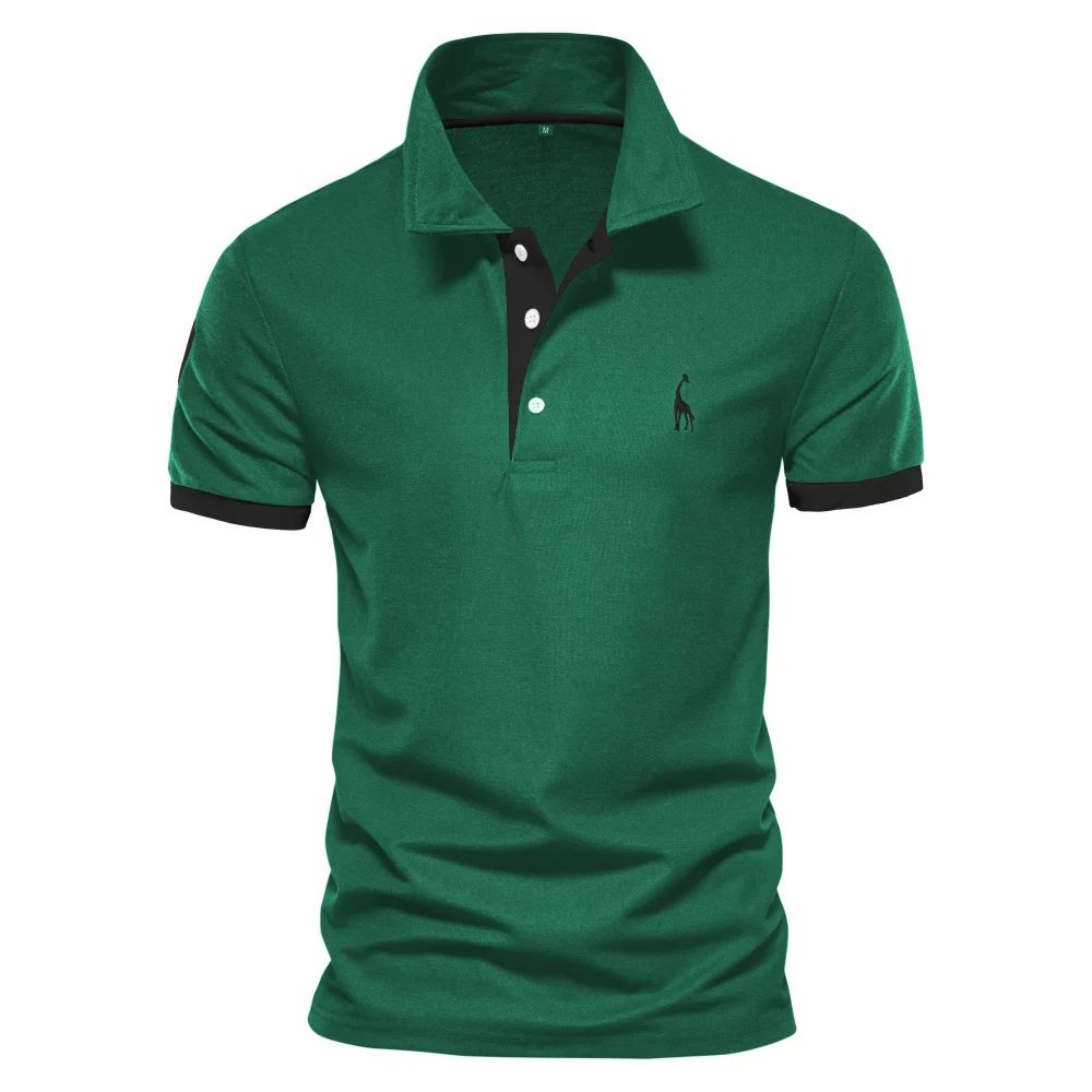 Men's Casual Solid Color Slim Fit Embroidered 35% Cotton Polo Shirts New Summer Fashion Brand Men's Apparel - Image 10