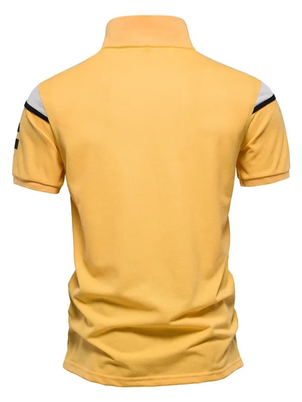 MEN'S CASUAL SOCIAL SHORT-SLEEVED FASHION SUMMER TOPS TEES MEN'S CLOTHING MEN'S HIGH-QUALITY COTTON SPORT POLO SHIRT - Image 7