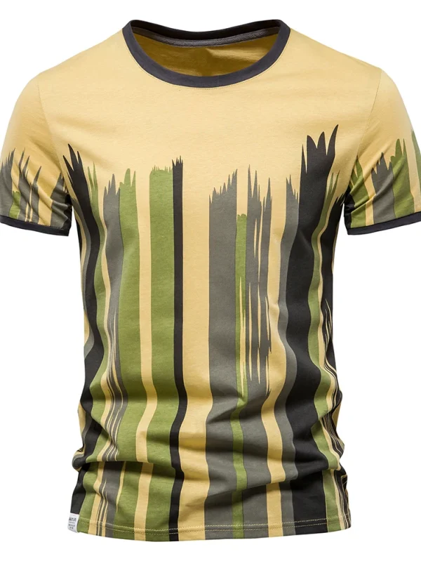 MEN'S SHORT-SLEEVED CASUAL SPORT SUMMER TOPS TEE SHIRTS MADE OF HIGH-QUALITY COTTON BY FASHION DESIGNER - Image 34