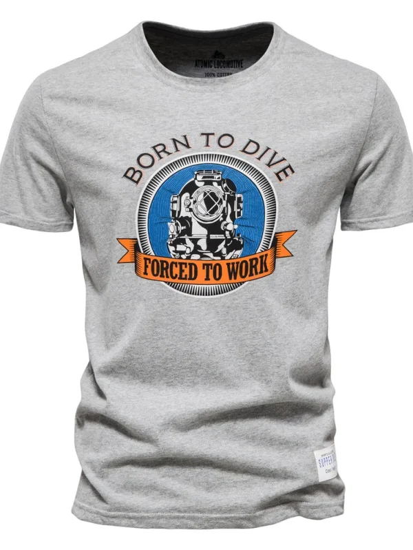 MEN'S COTTON T-SHIRT PRINTING OF BRAND QUALITY T-SHIRTS FOR MEN SUMMER MEN'S TOPS TEE SHIRT WITH SHORT SLEEVES AND A CASUAL SLIM FIT O-NECK - Image 28