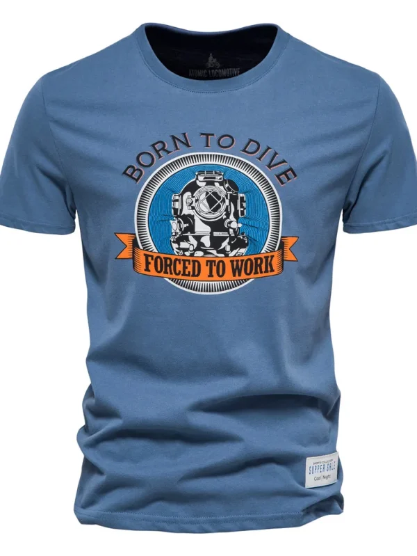 MEN'S COTTON T-SHIRT PRINTING OF BRAND QUALITY T-SHIRTS FOR MEN SUMMER MEN'S TOPS TEE SHIRT WITH SHORT SLEEVES AND A CASUAL SLIM FIT O-NECK - Image 11
