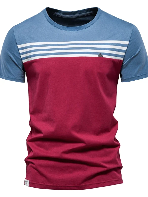 MEN'S SHORT-SLEEVED CASUAL SPORT SUMMER TOPS TEE SHIRTS MADE OF HIGH-QUALITY COTTON BY FASHION DESIGNER - Image 46