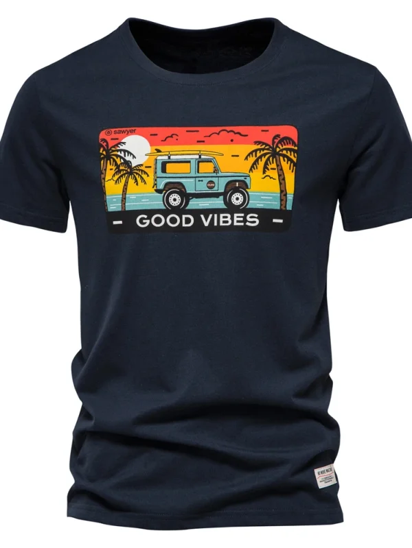 MEN'S COTTON T-SHIRT PRINTING OF BRAND QUALITY T-SHIRTS FOR MEN SUMMER MEN'S TOPS TEE SHIRT WITH SHORT SLEEVES AND A CASUAL SLIM FIT O-NECK - Image 20