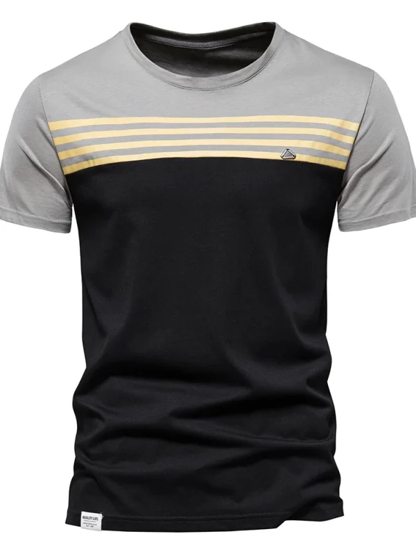 MEN'S SHORT-SLEEVED CASUAL SPORT SUMMER TOPS TEE SHIRTS MADE OF HIGH-QUALITY COTTON BY FASHION DESIGNER - Image 44