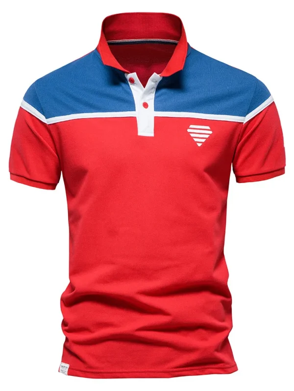 MEN'S CASUAL SOCIAL SHORT-SLEEVED FASHION SUMMER TOPS TEES MEN'S CLOTHING MEN'S HIGH-QUALITY COTTON SPORT POLO SHIRT - Image 8